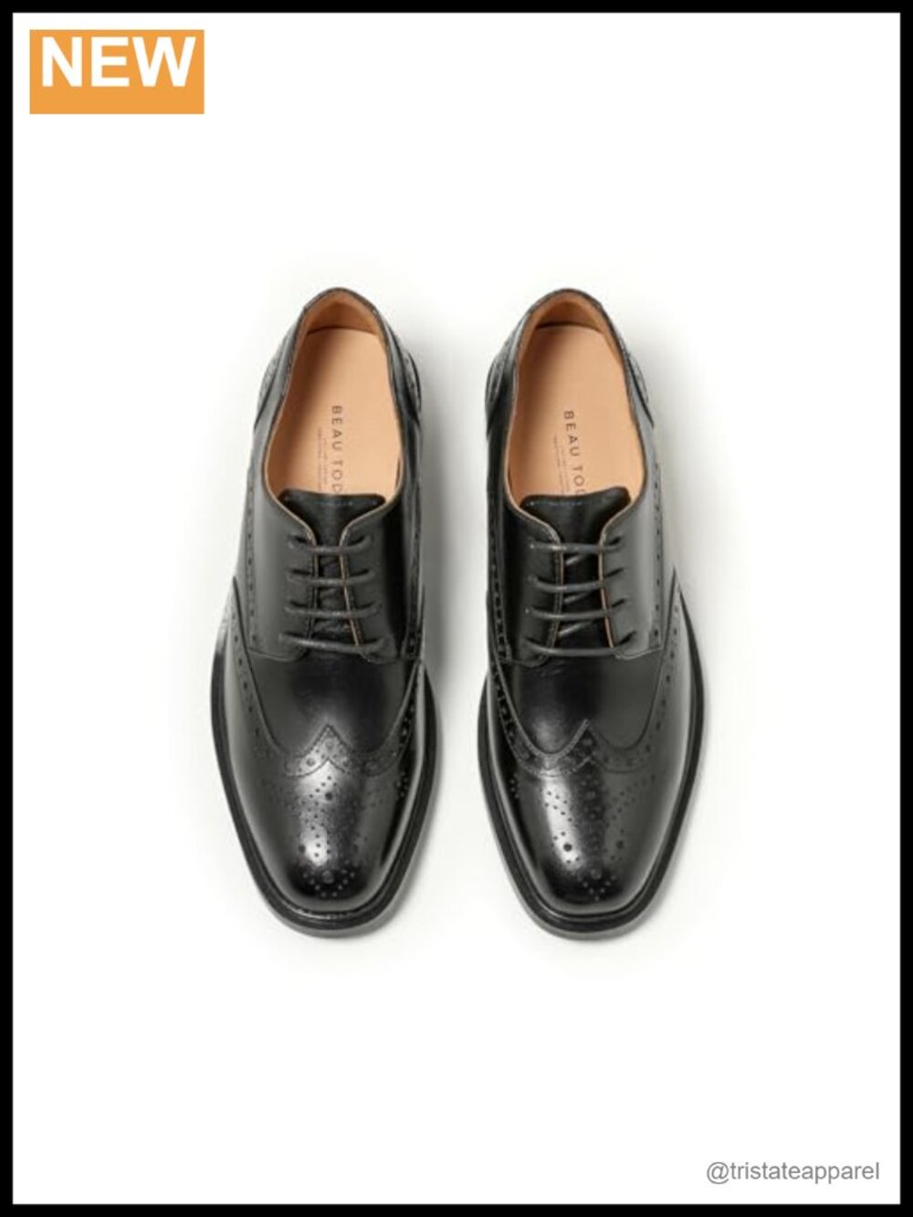 Genuine Calfskin Wingtip Brogue Oxford Shoes for Women Lace-Up Dress Shoes